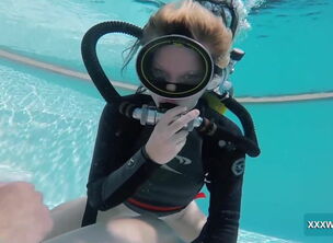 Underwater orgasm